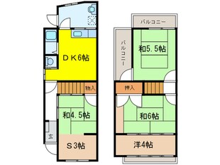 池田上町貸家の物件間取画像